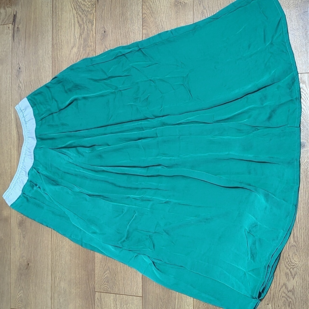 Cop Copine Camarine Maxi Flowy Skirt in Emerald sz 36/S - Picture 3 of 9